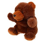 Marionnette à Main Ours Brun en Peluche, Jouet Animal pour Garçon et Filles