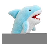 Marionnette à main requin - Jouet en peluche pour raconter des histoires avec une bouche mobile - Jouet de marionnette à main - Pour la maison, la famille, la salle de jeux, la crèche, la salle de