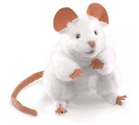 Marionnette à main souris blanche