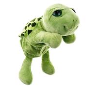 Marionnette à main tortues, marionnettes à main pour tout-petit - Marionnette en peluche tortue douce de dessin animé pour la main - Accessoires de performance sur scène, accessoires de jeu de narrati