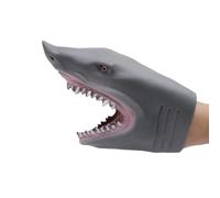 Marionnette alligator, marionnette saure, marionnette à main avec requin alligator de dessin animé, marionnette à main avec tête d'animal en peluche de bande dessinée, jouet interactif pour jeu