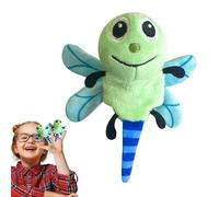 Marionnette Animale - 9cm Set Jouet Main Enfant | 1 Pièce Peluche Douce Doigt Insecte (Abeille Papillon Çoccinelle Fourmі Chenille Lıbellule) | Bébés Jeunes Eņfants