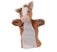 Marionnette le cheval en coton brode Beige G