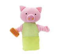 Marionnette cochon en tenue verte