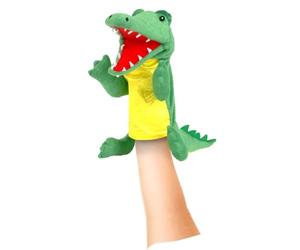 Marionnette Crocodile pour Enfants Fiesta Crafts - Peluche marionnette Douce et Interactive à Bouche et Bras Mobiles pour Jeux de rôle, créativité et développement sensoriel. 3-9 Ans.