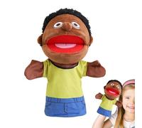 Marionnette de famille préscolaire - Jouet de rôle - Marionnette interactive en peluche avec bouche mobile - Pour filles et garçons