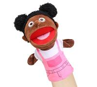 Marionnette de famille préscolaire - Jouet de rôle - Marionnette interactive en peluche avec bouche mobile - Pour filles et garçons