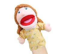 Marionnette de famille préscolaire - Jouet de rôle - Marionnette interactive en peluche avec bouche mobile - Pour filles et garçons