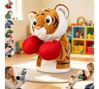 Marionnette de Frappe Kung Fu Husky, Marionnette à Main de Boxe Animale，G | Jouet Kung Fu Husky Marionnette de Boxe pour Animaux Avec Gants Sonores, pour Petits Chiens et Chats
