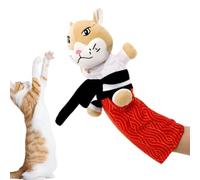 Marionnette de lutte pour chat de 55,9 cm avec 3 poches d' à chat 3 | Marionnette d'enrichissement pour chatons d'intérieur, soulagement de l'ennui, maison, salon, balcon, chambre à coucher