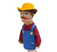 Marionnette de Pompier - Peluche en Coton PP, détective Ouvrier Cuisinier, Jouet éducatif Doux | Parfaitement idéal pour Le Jeu de rôle Doctor Farmer et Les fêtes.