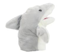 Marionnette de requin - Gant de dessin animé en peluche douce, jouet interactif de conte d'histoires - Petite poupée requin pour enfants et filles - Poupée animale ludique avec bouche mobile - Jeu de