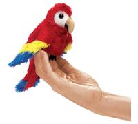 Marionnette doigt Folkmanis Mini Ara rouge