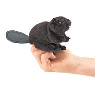 Marionnette doigt Folkmanis Mini Castor Marron Noir 1 EA