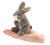 Marionnette doigts Folkmanis Mini Jack Rabbit marron, 1 pi ce