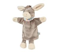 Sterntaler 3602000 Marionnette Âne Emmi, Idéal pour le Théâtre et les Jeux de Rôles, 34 x 25 x 9 cm, Gris/Multicolore