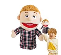 Marionnette en peluche de grand-père - Personnage de marionnettes à la main, jouet, accessoire théâtral pour marionnettes narratives pour enfants, design doux et engageant pour la famille | Ensemble