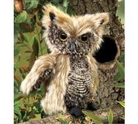 Marionnette en peluche hibou 15 cm de la marque Folkmanis G