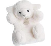 Histoire d'Ours Peluche marionnette à main Agneau HO2597 Blanc 25 cm Doudou naissance