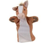 Marionnette le cheval en coton brode Beige G