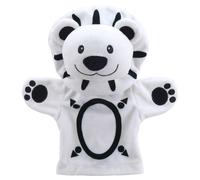 The Puppet Company - Ma première marionnette à main de lion noir et blanc - dès la naissance - PC003804