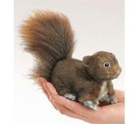 Marionnette mini écureuil rouge 10 cm Folkmanis G