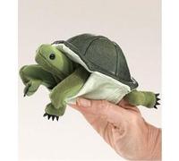 Marionnette mini tortue verte