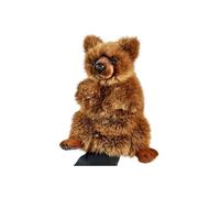 peluches - marionnette ours brun 31 cm