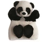 Histoire d'Ours – Marionnette à main Panda – Peluche 25 cm Noir/Blanc – HO2595