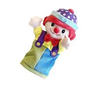 Marionnette réaliste clown avec contrôle flexible des doigts, jouet en peluche douce pour jeu interactif, jeu de rôle éducatif, poupée éducative interactive