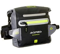 Acerbis Sac hanche No Water 3L imperméable à l'eau Noir/Gris/Jaune Néon