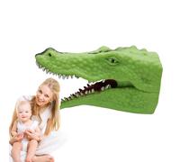Marionnette saure, marionnette Requin,Dessin animé réaliste Crocodile Requin saure Jouet marionnettes à Main | Jeu de rôle en Caoutchouc Souple, marionnette à tête de, Jouets à Main pour raconter des