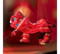 Marionnette Style Asiatique,Marionnette Danse du Lion à Ficelles | Jouet Culturel Design Artistique pour Fêtes École Salle de Classe Spectacles Théâtre Local Réunions,Pour École Famille Spectacle Mais