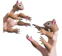 Marionnettes À Doigt d'halloween 10 Pièces en Forme D'Écureuil pour Le