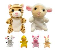 Marionnettes à Doigts d'animaux - pour en Bas âge, Famille, faveurs et fêtes pour l'Heure du Conte, Jouet des Années de la Ferme | Salle de Classe Educ