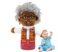 Marionnettes à doigts d'histoire, marionnettes à doigts en peluche, marionnettes à doigts pour raconter des histoires de personnes noires de dessins animés - Marionnettes africaines en peluche pour