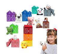 Marionnettes à Doigts pour,Jouet d'animaux de Ferme Mignons et Miniatures - Jouets Éducatifs Marionnettes À Doigts - pour, Anniversaire, Noël, Nouvel an, Maternelle et Jardin d'