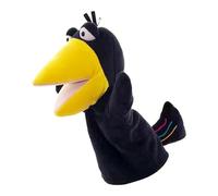 Marionnettes à la main avec des animaux, Marionnettes à la main pour enfants - Marionnette d'action Corbeau - Marionnettes mignonnes pour enfants racontant des histoires, marionnettes douces à la main