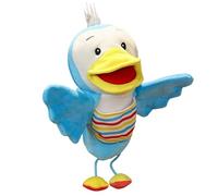 Marionnettes à la main - Marionnette en peluche, jouet interactif de canard de dessin animé pour enfants et adultes | Jouet bleu farci pour animaux doux, marionnette inspirée des âmes portables pour