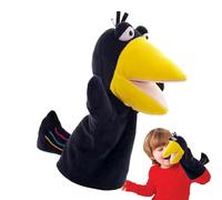 Marionnettes à la main - Marionnettes pour , Crow Action Puppet | Marionnettes animaux farcies pour , ensemble de marionnettes pour avec la bouche de travail, jouet en peluche