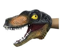 Marionnettes à main animaux dinosaure caoutchouc gants de jeu pour enfant - Deinonychus 14*19cm Noir G