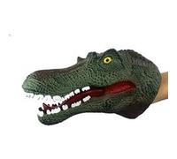 Marionnettes à main animaux dinosaure caoutchouc gants de jeu pour enfant - Spinosaure 13*22cm Vert G