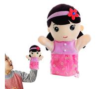 Marionnettes à main avec bouche mobile - Ensemble de jeu de rôle familial pour l'apprentissage socio-émotionnel, poupées interactives pour raconter des histoires avec entrée flexible, coutures