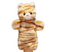 Marionnettes à main avec narration | Raconter des histoires | Marionnettes à main douces - Chat - Poupées d'animaux - Jouet en peluche - Jouet éducatif pour théâtre d'exposition