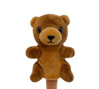 Marionnettes À Main d'animaux - Marionnettes À Doigt Renard De 9 Cm | Ensemble De Ḿarionnettes À Doigts pour L'éducation Précoce | Jouets Interactifs Mignons Ďe Marionnette d'ours en Peluche pour des