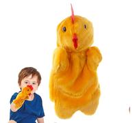 Marionnettes À Main De Poulet - Coq en Peluche Douce, Poule en Coton Pelucheux, Oiseau Textile Rembourré | Confort Interactif des Parents Et des, Performances D'éducation Précoce pour Les