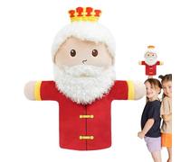 Marionnettes À Main Douces Éducatives - Ensemble Conte De Fées Roi, Reine, Princesse, Lutin | Bouche Animée pour Jeu Théâtral Interactif | Crèche, Éveil Narratif, Animation Familiale,