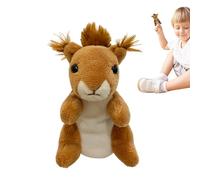 Marionnettes À Main en Forme d'animal en Peluche - Marionnetes À Doigt en Forme De Renard De 9,9 Cm, Marionnetes À Doigt en Peluche Mignonnes, Marionnettes D'écureuil, Jouet pour, Spectacles