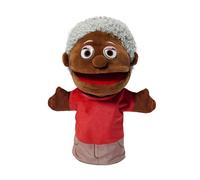 Marionnettes à Main familiales : Jouets de marionnettes à Main Ouverte Noires en Peluche pour, Parents, Grands-Parents et frères, Narration, Jeux de rôles, Jeux