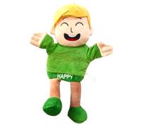Marionnettes à main - Jouet interactif éducatif en peluche douce - émotionnelle pour le développement de la petite enfance - Figurine complète pour fille, maison, salle de jeux, etc